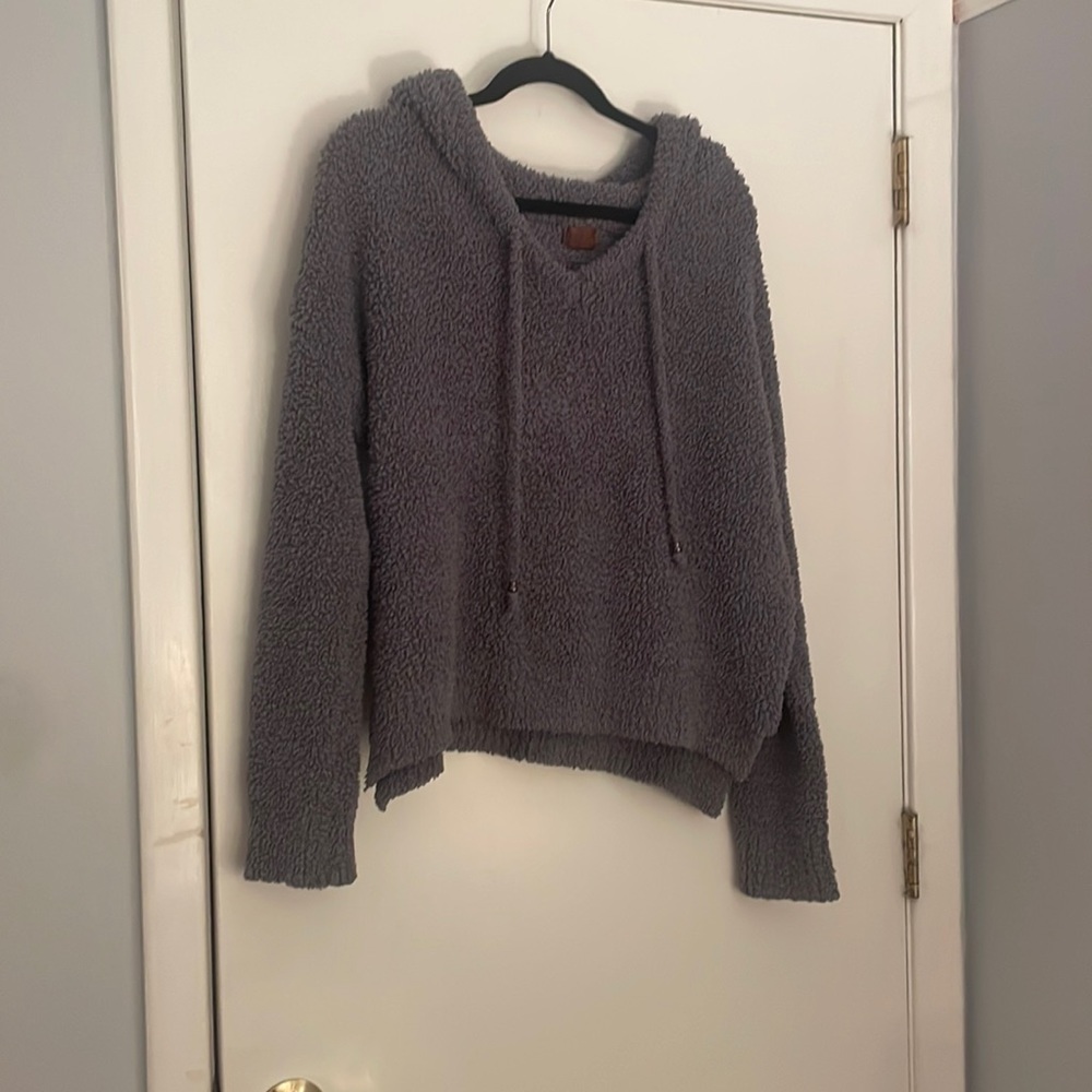 POL fuzzy hoodie